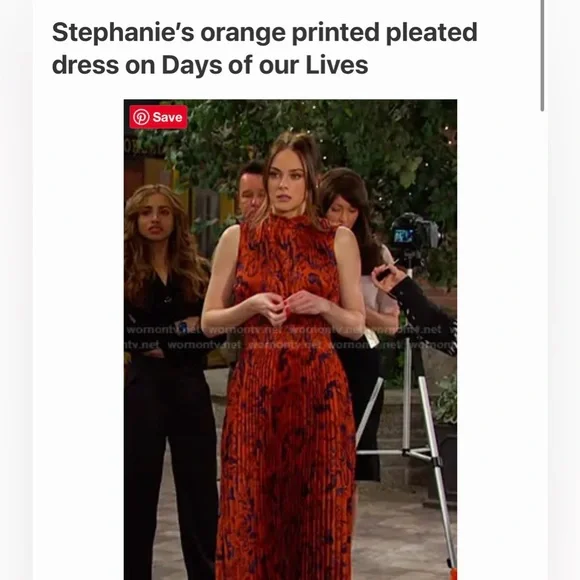 Nanette Lepore Vibrant Orange and Blue Midi Dress size 2 - Picture 8 of 8